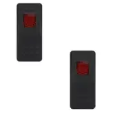 2 x Accessory Rocker Switch Waterproof, On - Off, 12-24 V