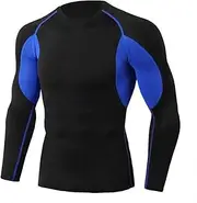 [Abigprofit] Men Compression T-Shirt+Pants Suit Motorbike Shirt Sports Leggings Long Sleeve Tracksuit 1-Tops XXL