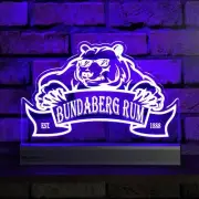 Bundaberg Rum RGB LED Acrylic Sign | LED Bar Sign | RGB LED Sign | LED Acrylic