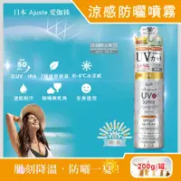 在飛比找PChome24h購物優惠-日本Ajuste愛伽絲-SPF50+/PA++++涼感防曬噴