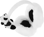 [Beavorty] Adorable Panda Ear for Women Comfortable Winter Ear Warmer Windproof Design for Outdoor Activities Cold Weather Protection for Travel