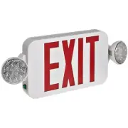 Fulham FHEC30WR Firehorse Emergency Exit Light/Sign Combo- Micro Led, White w...