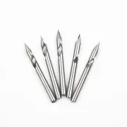 5x Spiral 30 Degree V Groove Engraving Tool Flat Bottom CNC Router Bits 1/8 Inch