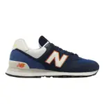 NEW BALANCE 574 深藍 橘 麂皮 男鞋 女鞋 休閒鞋 NB [YUBO] U574XR2 D楦