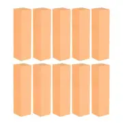 10pcs Nail Buffer Block 120 Grits Nail File for Nail Buffing, Orange