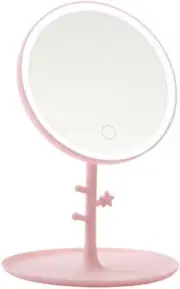 GRSTREE Make up Mirror with LED Light, Rechargeable Touch Dimming Detachable Por