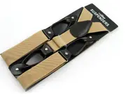 Mens Y-Back Adjustable Elastic Button End Suspenders