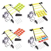 Football Speed Rungs Agility Ladder Footwork Training&Resistance Parachute