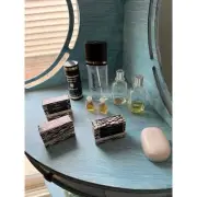 Vtg Lot Of 10 Various Size Cabochard Perfume Bottles / Body Cream / Minis /