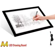 A4 LED Drawing Tracing Table Display Light Box Pad Artist Stencil Board Tattoo