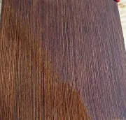 Prefinished Wenge composite wood veneer 10" x 10" with wood backer (1/25th")