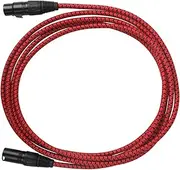 Abaodam 3 XLR Microphone Cable Pin XLR Male to Female Cord for Guitars and Audio Devices Noise Reduction Technology Durable and Construction Stylish Design