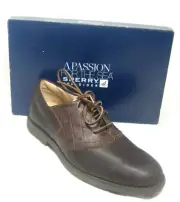 Sperry Top Sider Jamestown Brown Crocodile Print Leather Mens Saddle Shoe 12 M