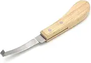 Hoof Trimming Shears - Wooden Handle Hooves Trimmer - Stainless Steel Hoof Trimmer For Horses Sheep Goats And Cows