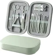 lskdnrufh Nail Clipper Set Men's Household Pedicure Nail Clippers Set of Nail Clippers Original Decoration Foot Skin Scissors Tool Pliers Manicure Set(Green)