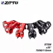 Bicycle Stem 70/90/110 31.8mm Bar Clamp 35 Degree Black Red MTB Road Bike ZTTO