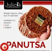 3x Batangas PANUTSA (Peanut Brittle In Sugar Cane) LARGE 150g (3×pcs)