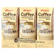 Binggrae, Flavored Milk Drink, Coffee, 6 Cartons, 6.8 fl oz (200 ml) Each