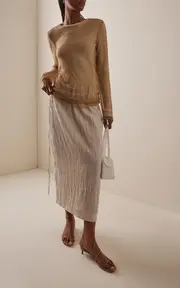 [Tove] Isa Cotton-Blend Skirt