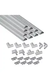 D-Line 157in Cord Cover Kit, Self-Adhesive Wire Hiders, Cable Raceway to Hide