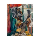 Pablo Picasso, Woman with a Mandolin, 1909, Semi-Metallic Gloss, 16" x 20"