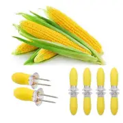 10 pc Soft Grip Corn Skewer COB Holder BBQ Fork Kitchen Tool Useful Skewers,NEW