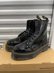 Dr Martens Jadon Platform Patent Lamper Leather Boot Black New Fast Shipping