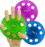 Hand And Finger Extension Strengthener by Vive - Grip Exerciser Ball Set for Musicians Carpal Tunnel Forearm Strength Squeeze Egg Kit Squishy Stress and Muscle Fitness - Resistance Strengthening