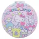 大賀屋 日貨 hello kitty 圓鏡 鏡子 彩妝鏡 化妝鏡 放大鏡 鏡 三麗鷗 kt 正版 J00016351