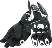 Bores Race Gloves, black-white, Size L for Men Black White