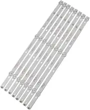 SCPCKZETZN 8PCS/Kit TV Lamp Kits LED Backlight Strips Fit for AOC LE43M3570/60 LE43M3579 LED Bars Bands 4708-K43WDC-A1113N11 Rulers K430WDC1 A1