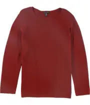 Eileen Fisher Womens Solid Pullover Sweater, Red, X-Small