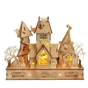 NNETM 3D Wooden Halloween House Puzzle