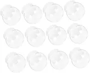 [Cabilock] Xmas DIY Snow Globe Kit 12pcs Empty Plastic Balls for Craft Projects Decorative Snow Globe Supplies