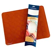 395x295mm Loyal Macaron Silicone Prep & Bake Mat With 48 Shells
