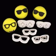 7pcs Set Glasses Frame Sunglasses Sugarcraft Fondant Cookie Embosser Cutters