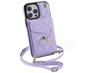 J12 PU Leather Crossbody Phone Case and Wallet Protective Cover for iPhone 14 6.1 inch