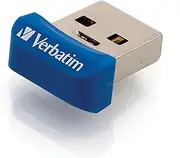 Verbatim 64GB Store 'n' Stay Nano USB 3.0 Flash Drive, Blue 98711