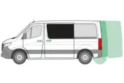 VW Crafter 2017 On Just Kampers Left Sliding Door Window Blackout Curtain