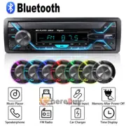 Single 1 Din Car Radio Audio Stereo MP3 Player Bluetooth USB/AUX/SD/FM, No DVD