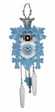 Quartz Cuckoo Clock 5 leaves, head of a deer EN 522/5/27 QM NEW