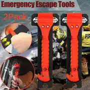 2 PACK Emergency Escape Auto Car Window Glass Tool Breaker Seat Belt Cutter