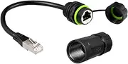 Network Cable Extension Adapter - Rj45 Extender - Ethernet Cable Connector, Male to Female Connector, for Security Monitoring