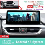 12.3inch Screen Android Car Radio For Mazda 6 Atenza 2017-2019 CarPlay Head Unit