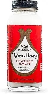[Venetian] Imperial Leather Balm - Leather Conditioner for Shoes, Boots, Bags, Couches, & More- 4oz- Made in USA Since 1907