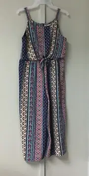 Girls Knitworks Sleeveless Pants Jumpsuit Blue-Multi Size 16 Sleeveless New