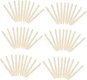 Fine Polished Scratch Paper Rods 100 Pack Non-burrs Bamboo Sticks for Boys and Girls Art Learning Crafts