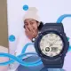 【CASIO 卡西歐】BABY-G 俐落簡約 休閒藍 珍珠光感錶圈 雙顯系列(BGA-280BA-2A)