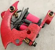 All NEW Red Black Reaper Shader Tattoo Machine Brass Dice Contact Screw Forward