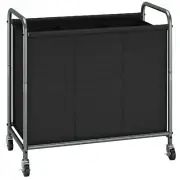 STORAGE MANIAC Laundry Hamper, 165L Laundry Basket with Lockable Wheels, Roll...